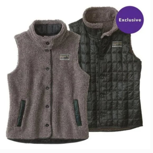 Patagonia Recycled Down Fleece Vest Reversible - Picture 1 of 11